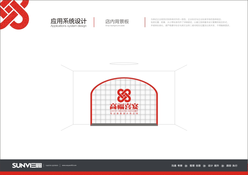 高福喜宴VI-店內(nèi)背景板